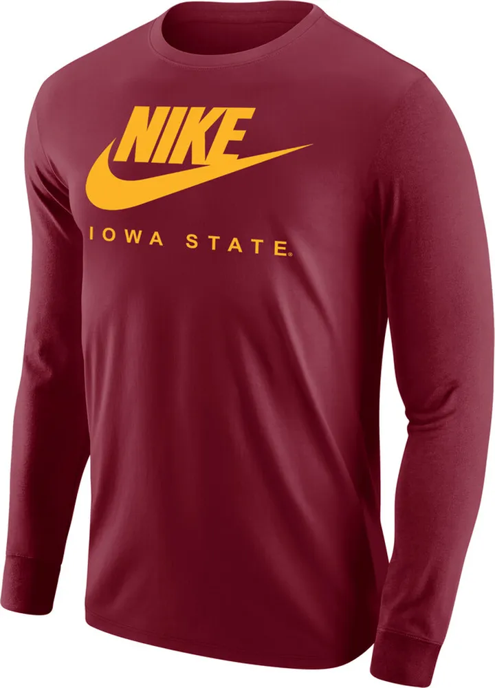 Iowa State Nike Men's College 365 Long-Sleeve T-Shirt in Red