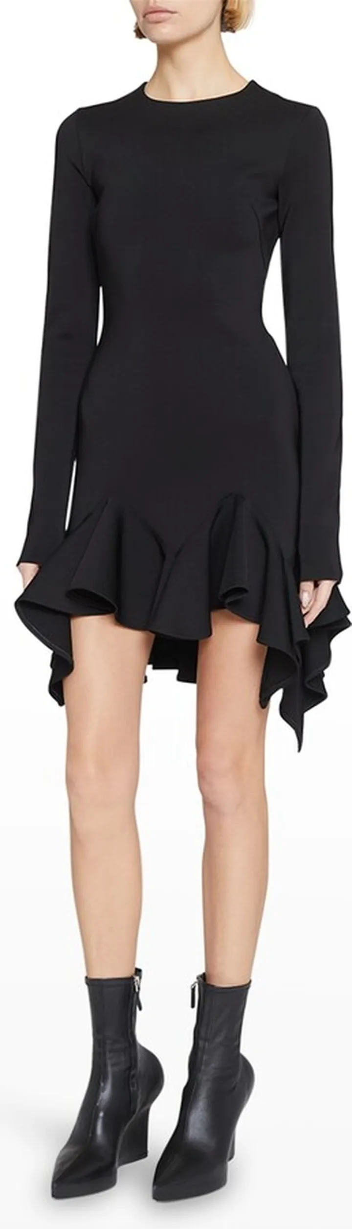 Punto Milano Ruffle Mini Dress