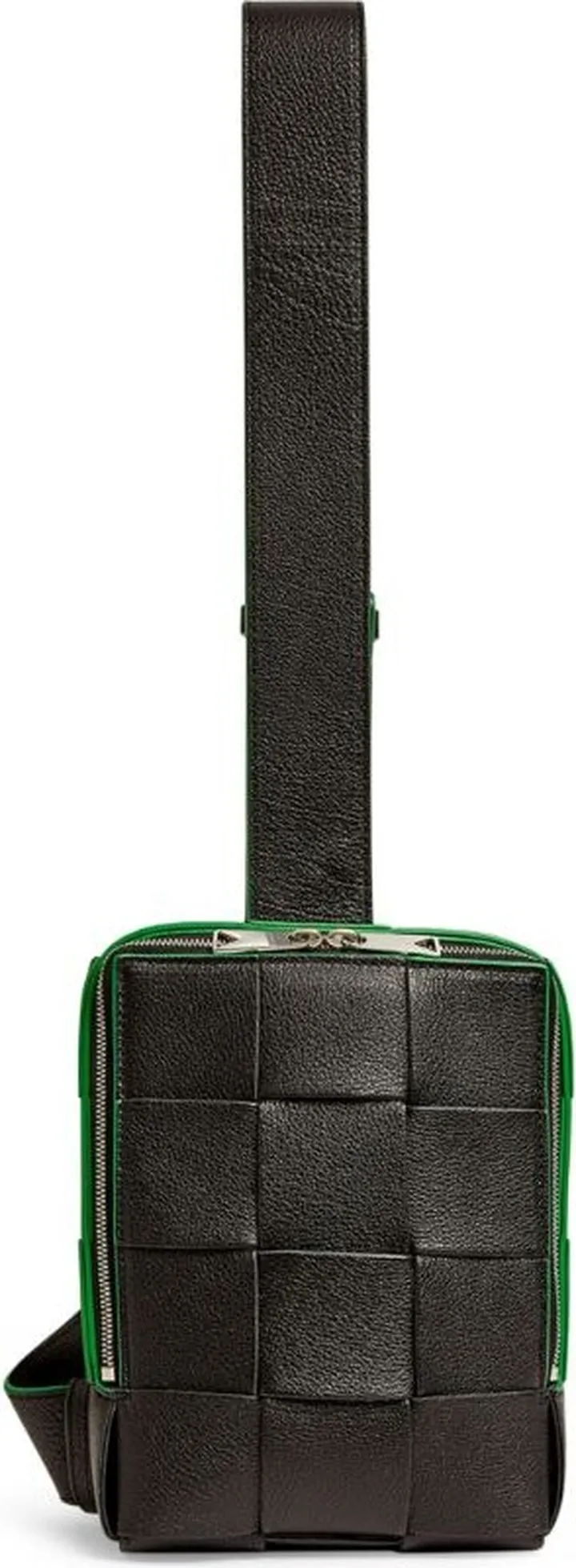 Bottega Veneta Leather Intreccio Cassette Cross-Body Bag