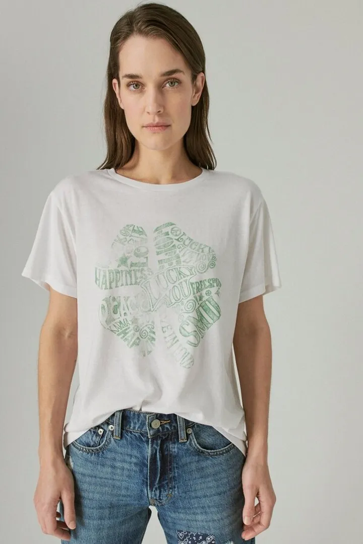 Clover Fill Boyfriend Tee