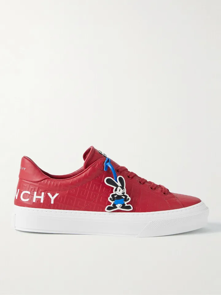 + Disney Oswald City Sport Debossed Leather Sneakers