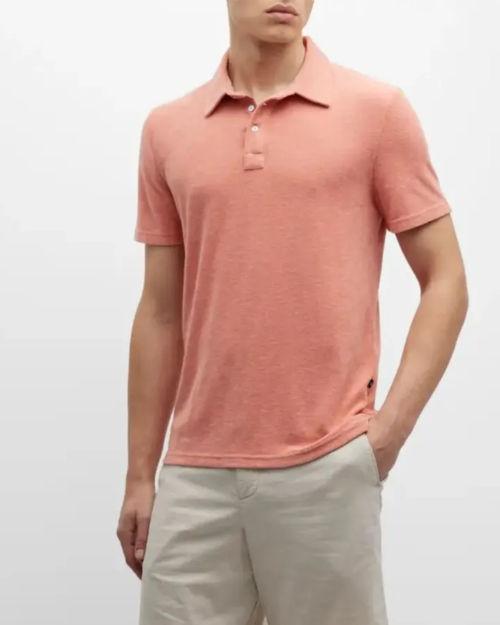Men's Rhen Terry Towelling Polo Shirt