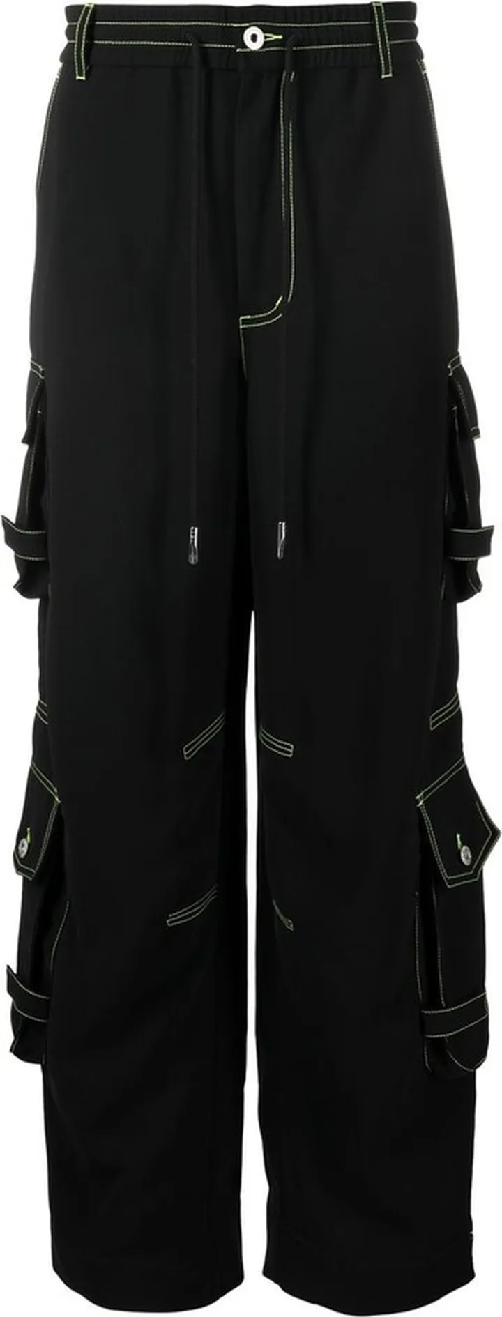 Wide-Leg Cargo Trousers