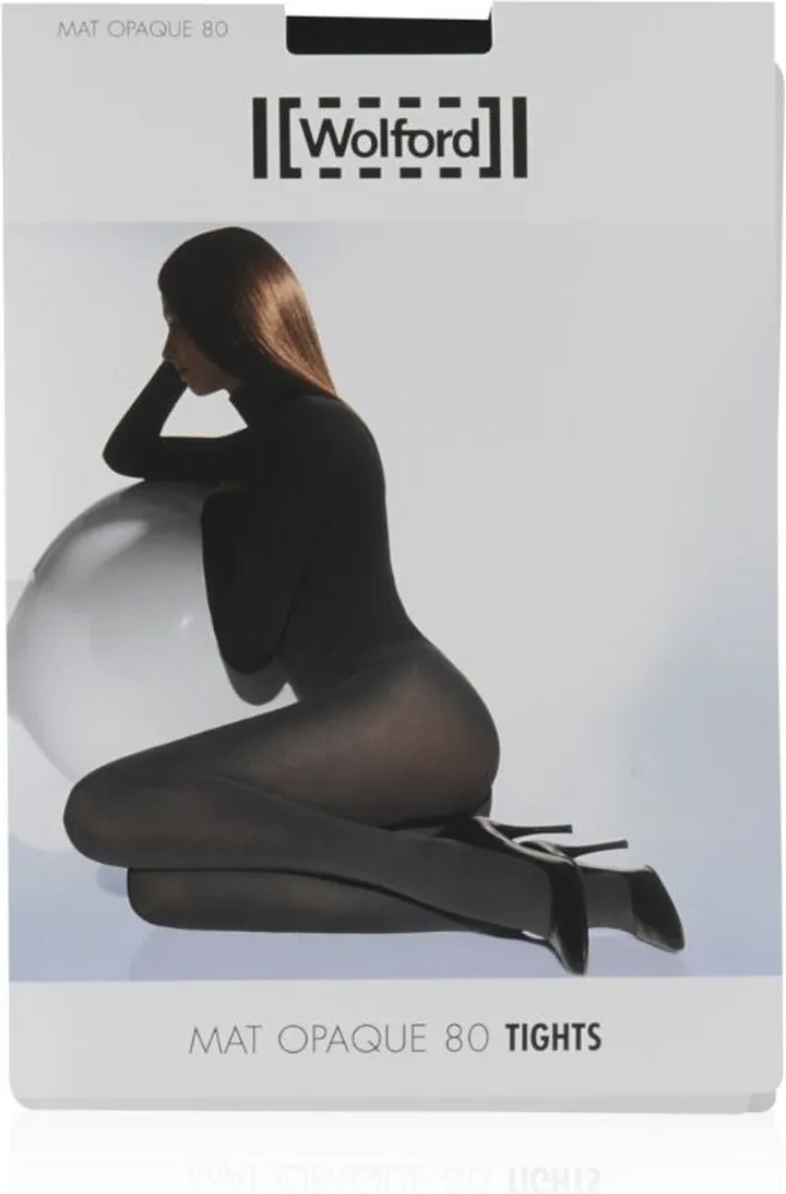 Wolford Black Mat Opaque 80 Tights