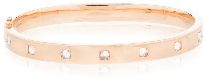 18kt rose gold Oval diamond bracelet
