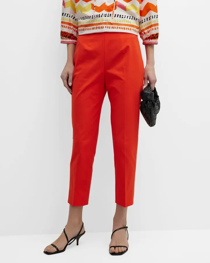 Audrey Slim-Leg Capri Lycra Pants