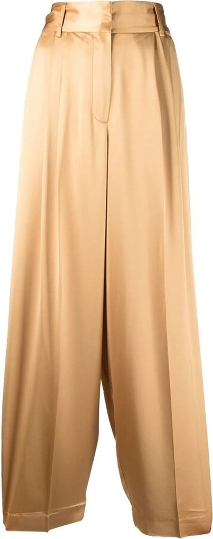 Pleated High-Waisted Trousers