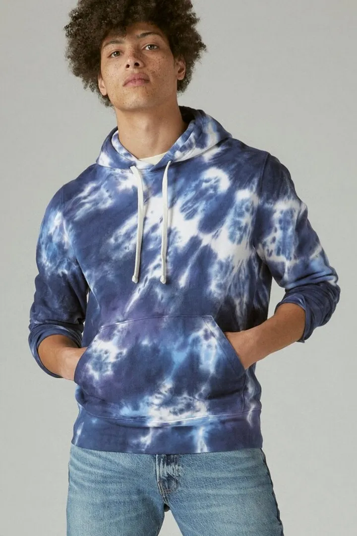 Sueded Terry Tie Dye Hoodie
