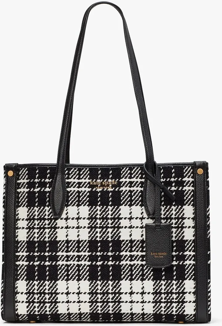 Kate Spade Market Posh Plaid Jacquard Medium Tote
