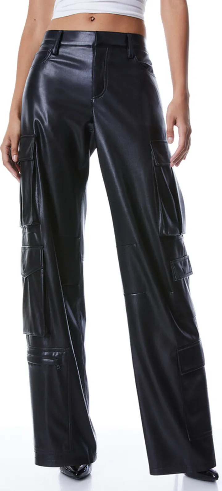 Luis Vegan Leather Cargo Pant