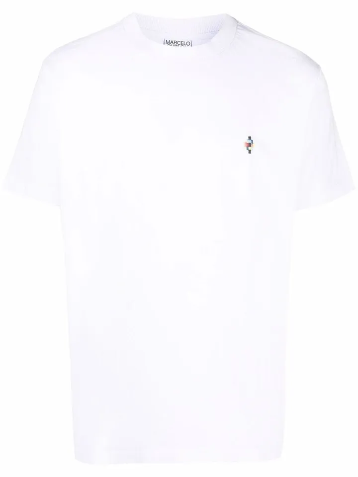 logo-embroidered T-shirt