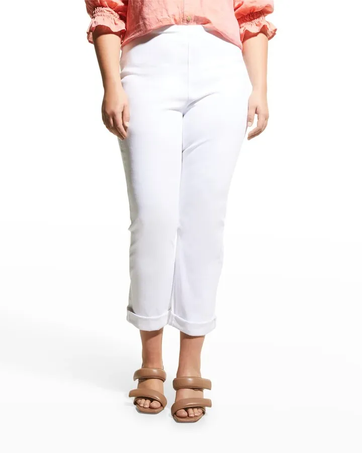 Plus Size Stretch Cotton Boyfriend Jeans