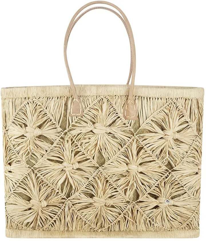 Iguazu Raffia Tote Bag