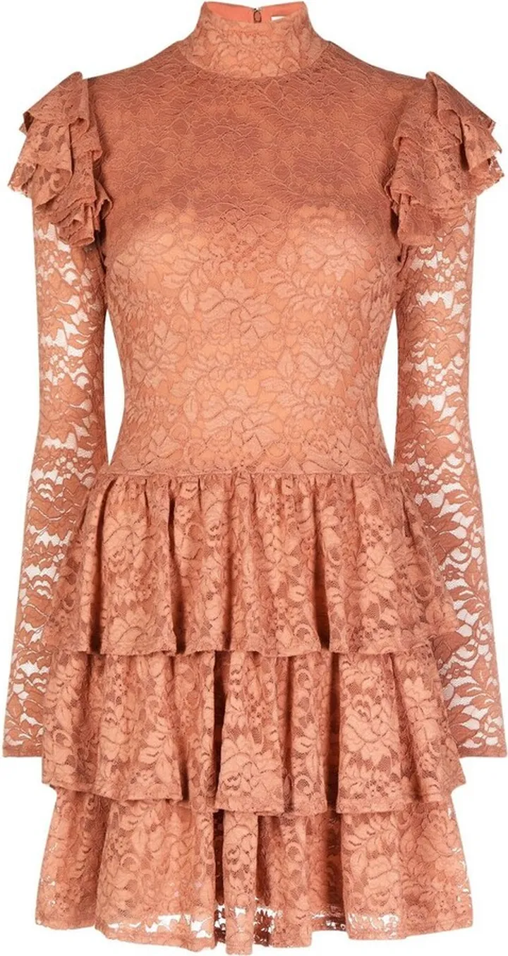 Ruffled Lace Minidress