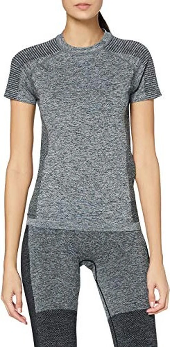 Aurique Women's Short Sleeve Seamless Sports T-Shirt