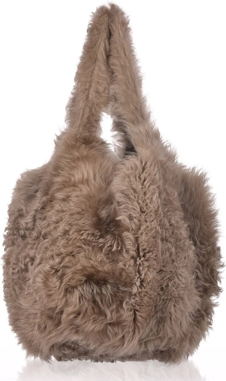 Owen Barry - Sheepskin Tote Brigate - Musk Taupe
