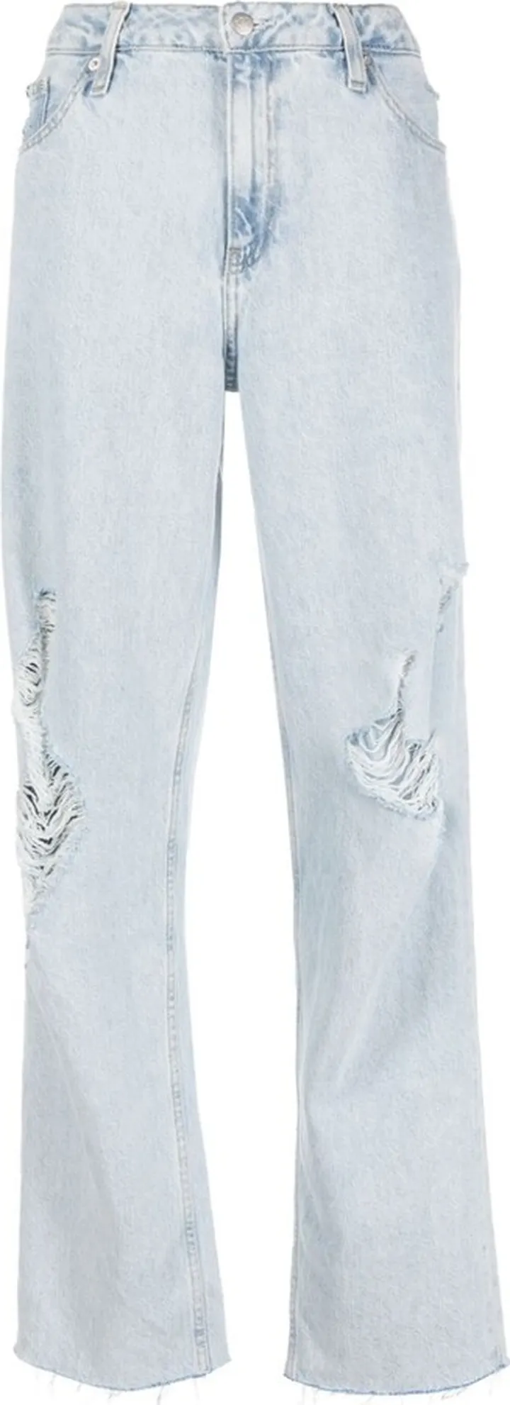 Ripped Wide-Legged Jeans