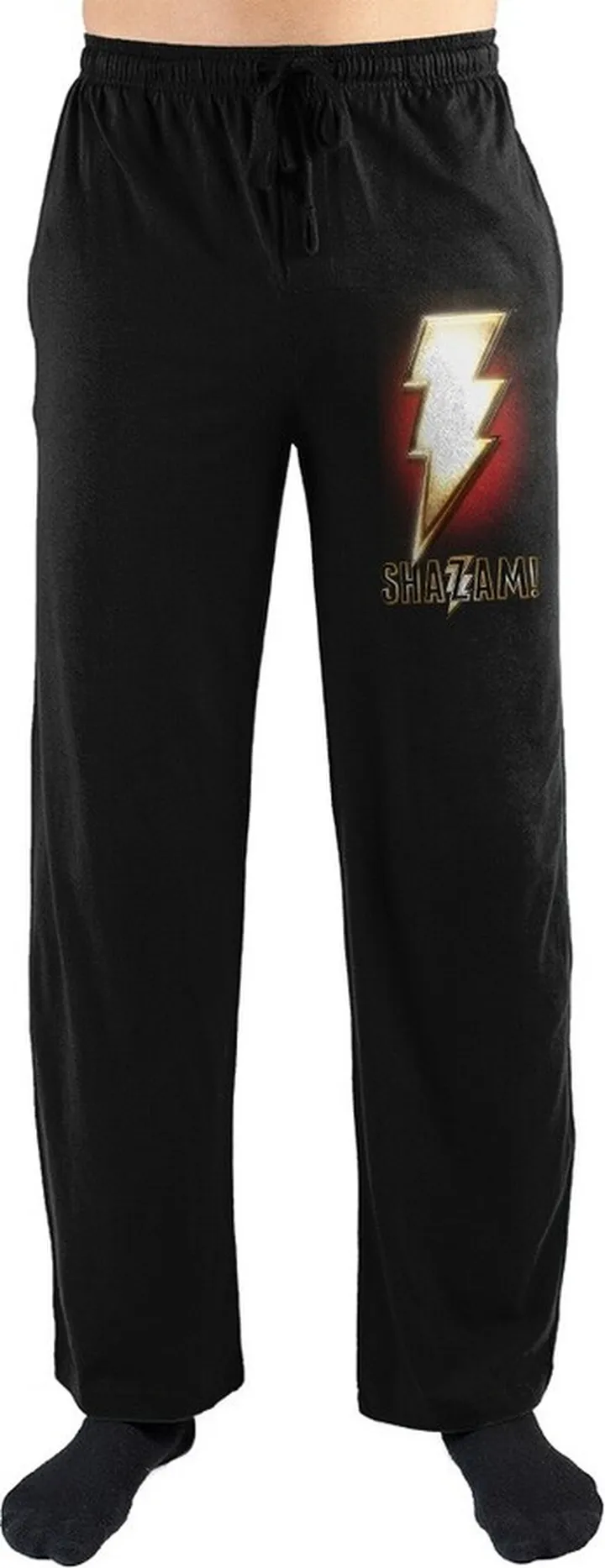 DC Comics Shazam! Lighting Bolt Sleep Pajama Pants-Medium