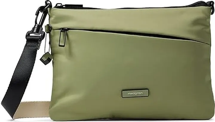 Hedgren Orbit Flat Crossover (Botanical Green) Cross Body Handbags