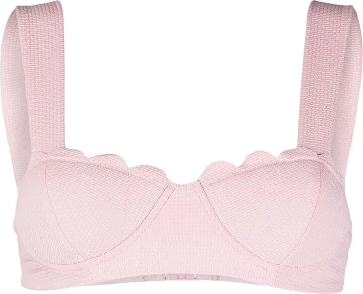 Scallop-Edge Balconette Bikini Top