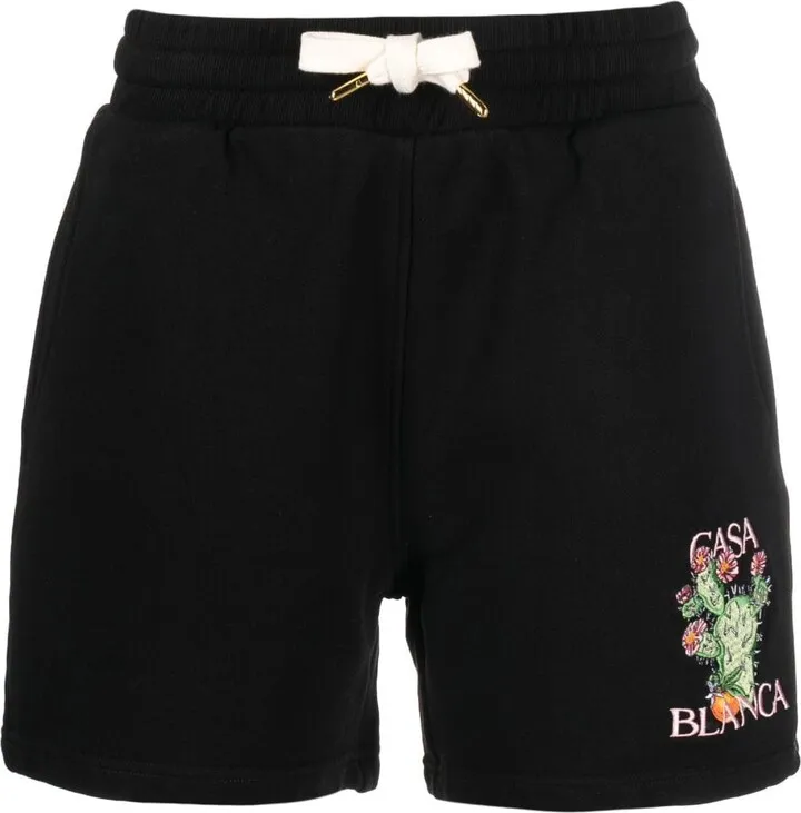 Cactus And Orange patch sweatshorts
