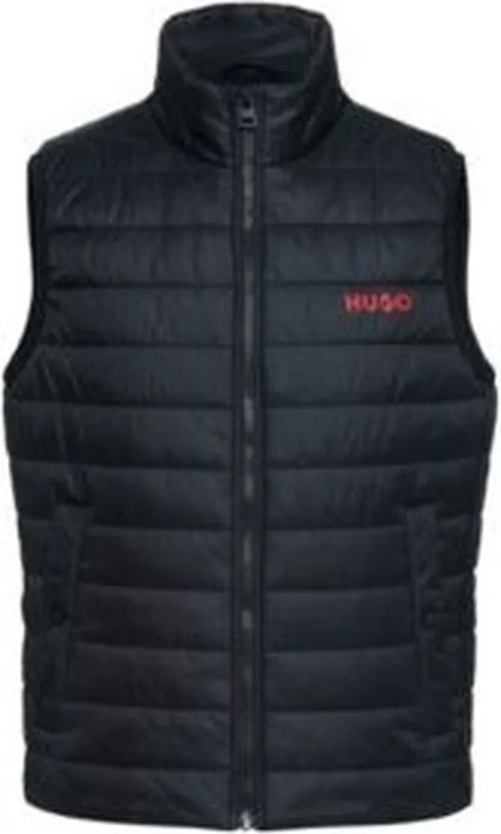 Slim-fit water-repellent padded gilet with contrast logo