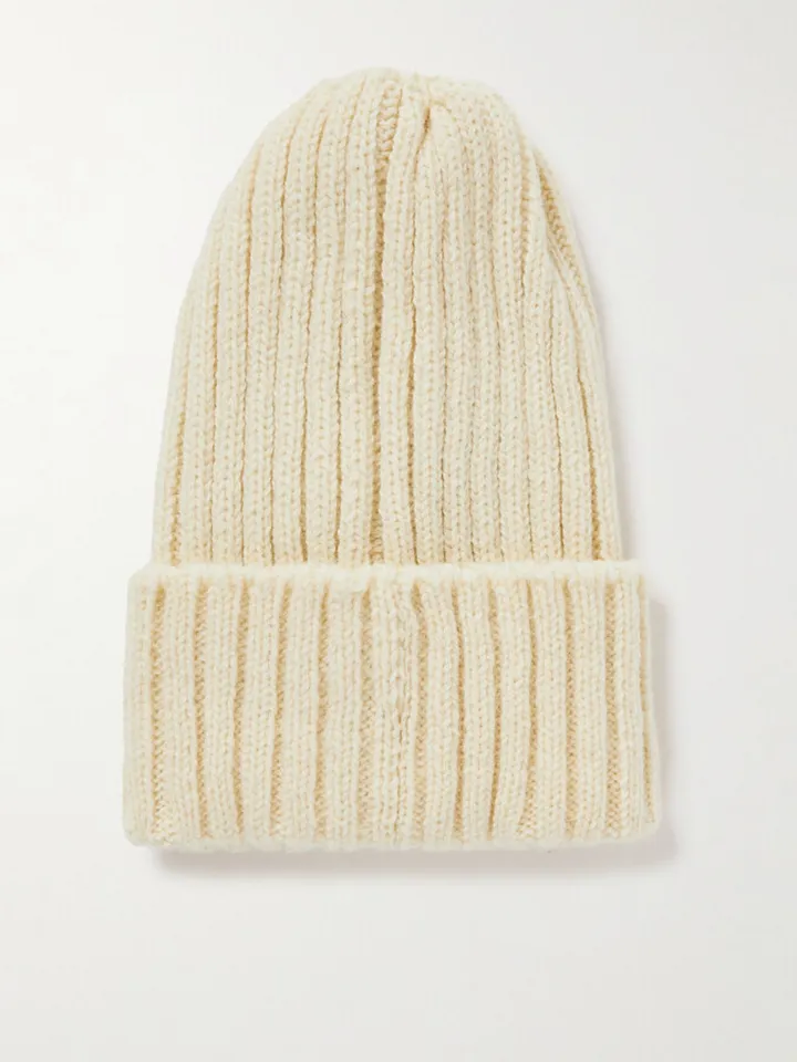 Ribbed Wool Beanie