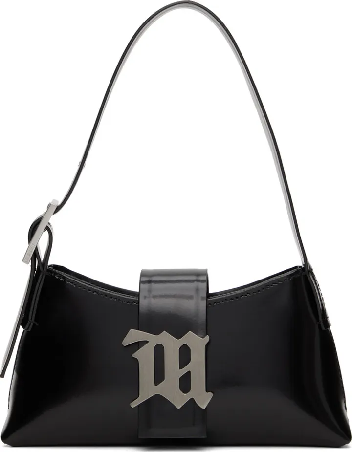 MISBHV Black Mini Leather Shoulder Bag