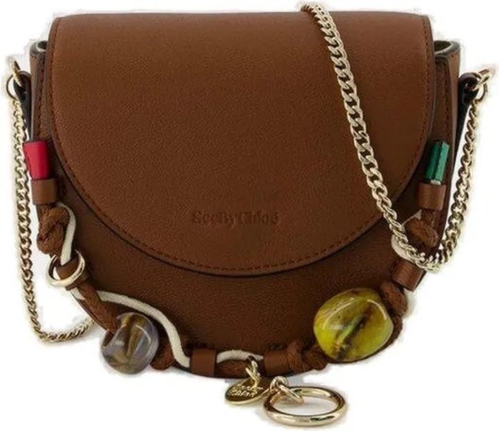 See By Chloé Bead Embellished Foldover Crossbody Bag