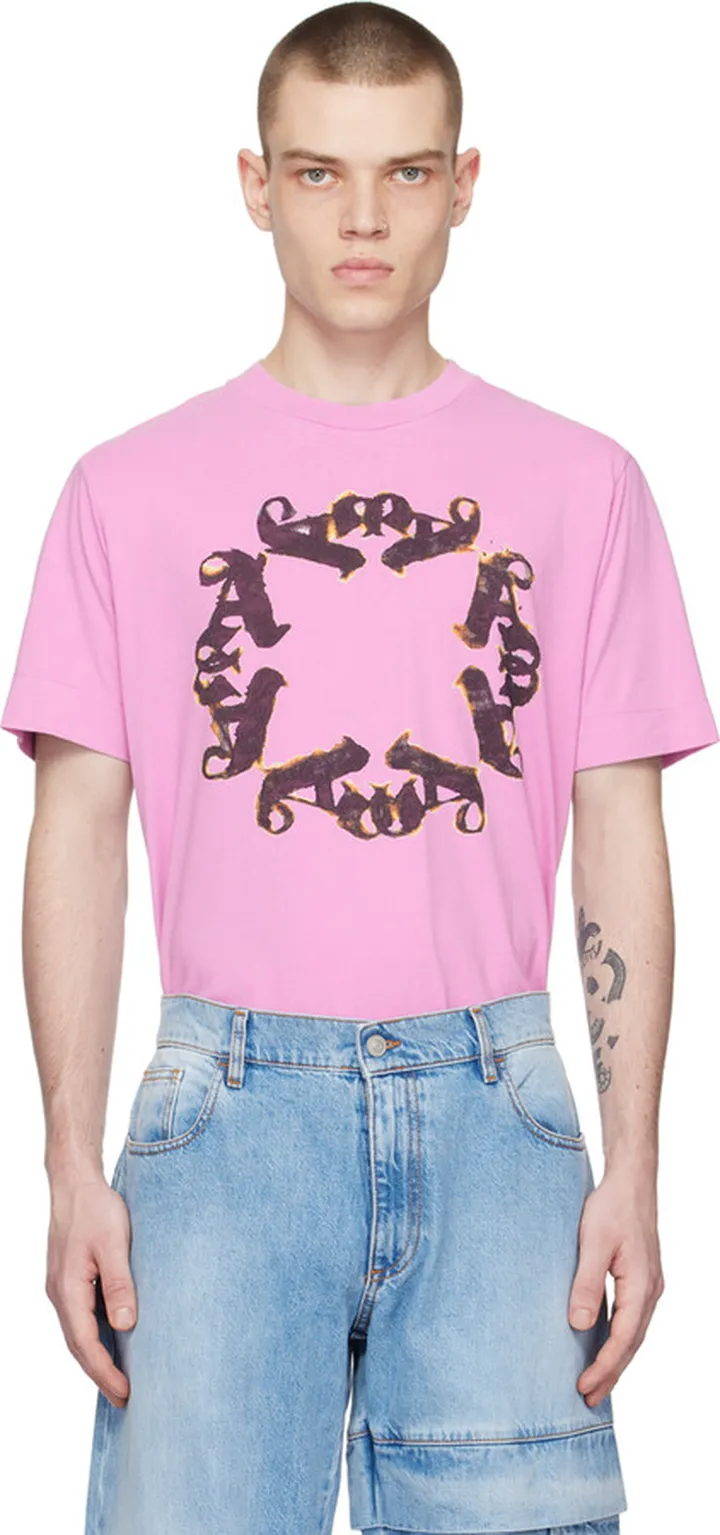 1017 ALYX 9SM Purple Flaming Circle T-Shirt