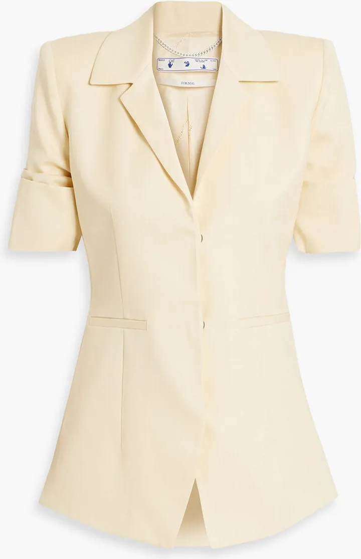 Wool-twill blazer