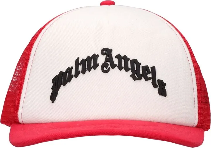 Curved logo mesh baseball cap