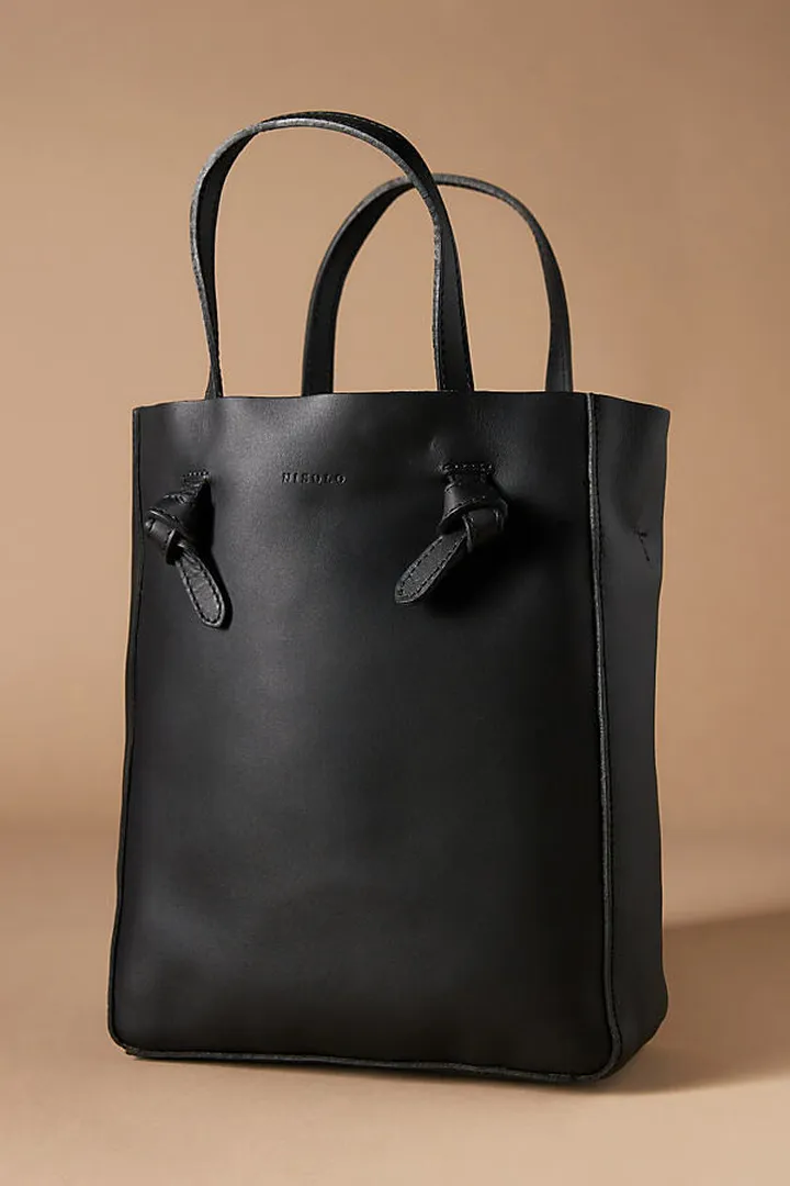 Nisolo Simone Convertible Shopper Bag Black