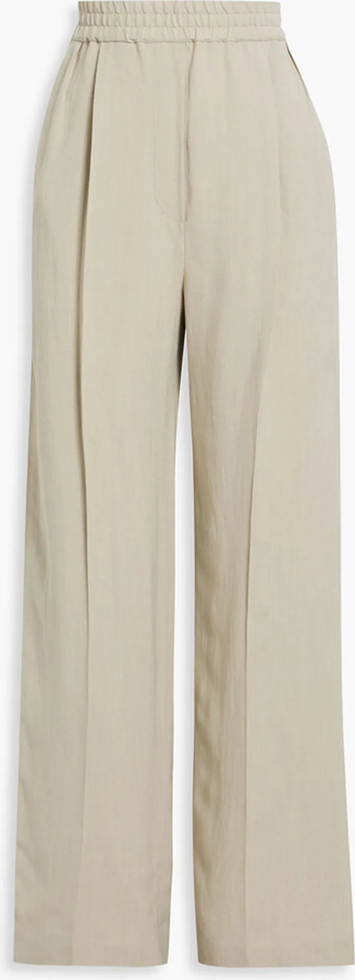 Woven wide-leg pants