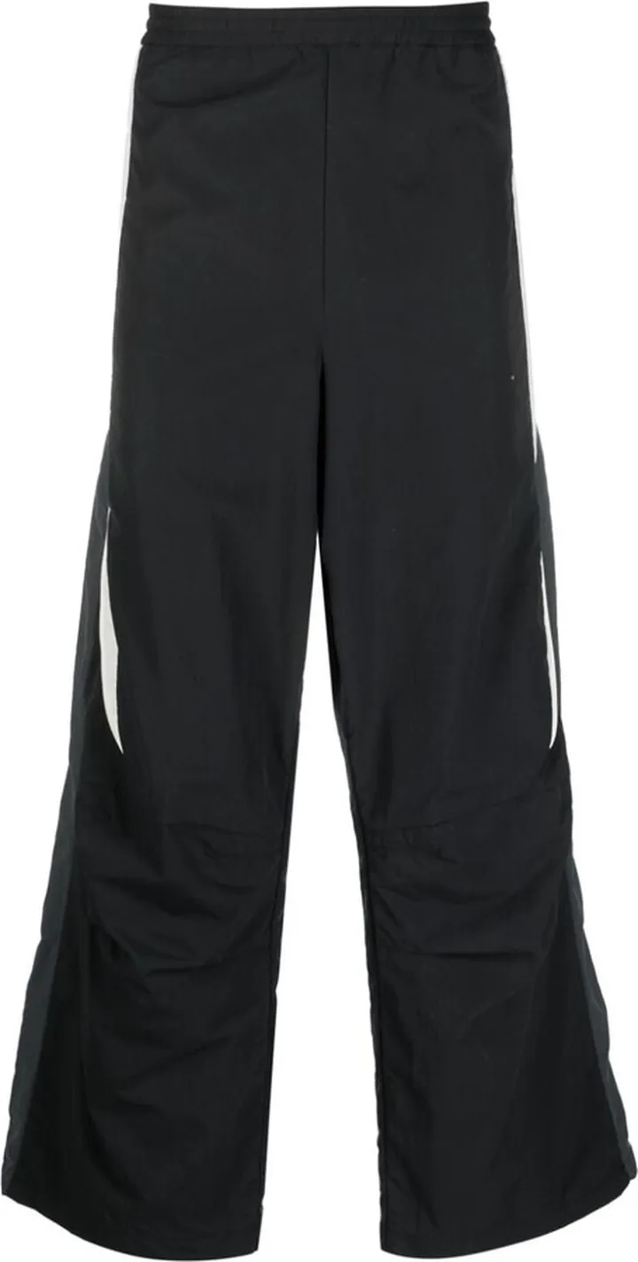 Panelled Straight-Leg Trousers.