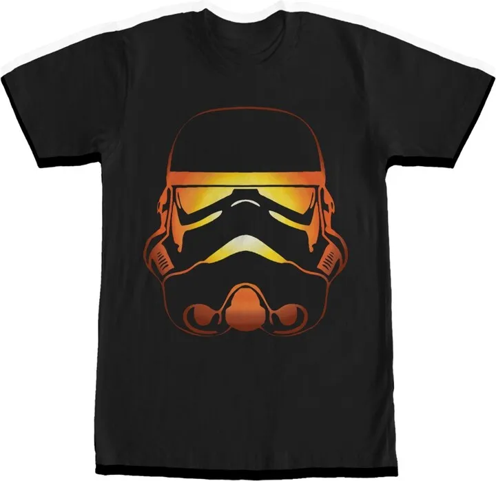 Men's Star Wars Stormtrooper Halloween Jack-O'-Lantern T-Shirt - Black - X Large