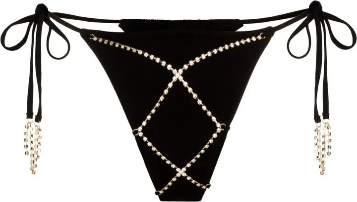 Wilona rhinestone bikini bottoms