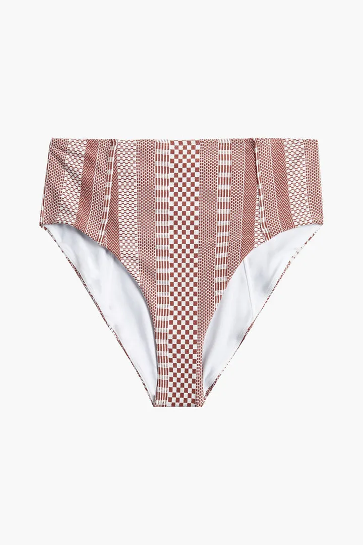 Jenkin printed high-rise bikini briefs