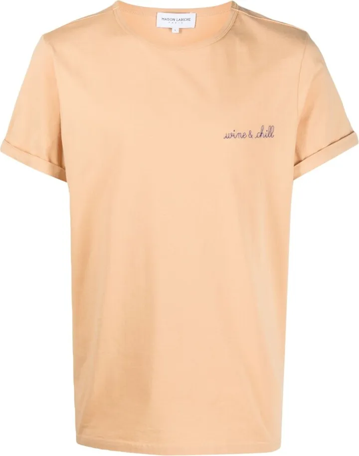 Wine And Chill embroidered T-shirt