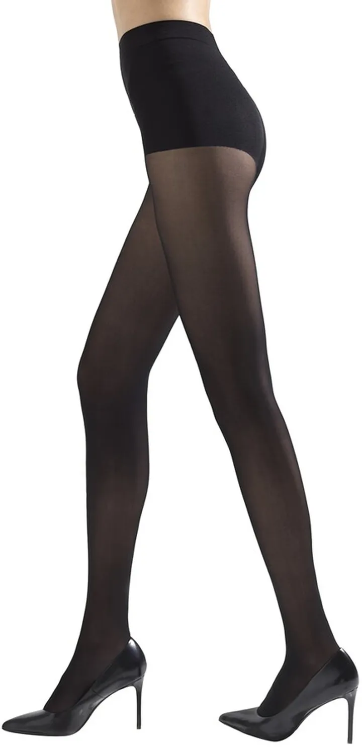 2-Pack Soft Suede Opaque Tights