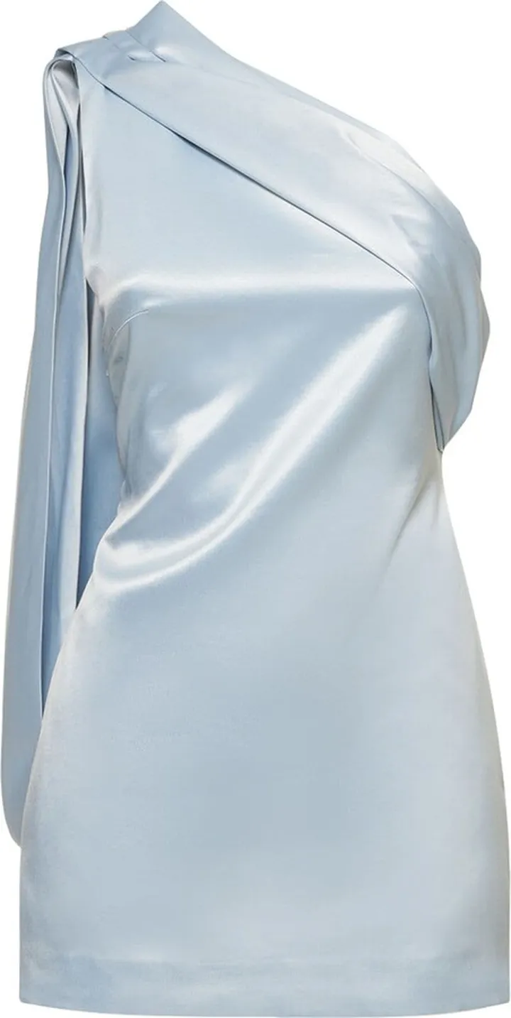 Blake one shoulder satin mini dress
