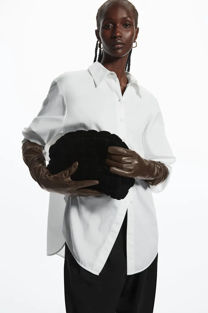 Long Leather Gloves