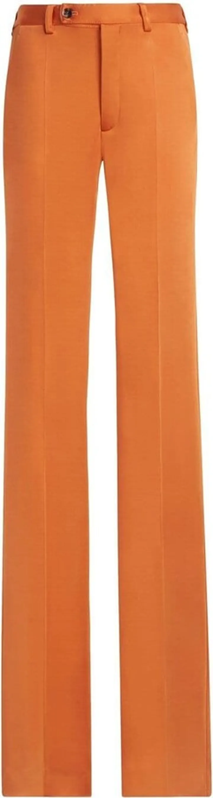 Pressed-Crease Straight Leg Trousers