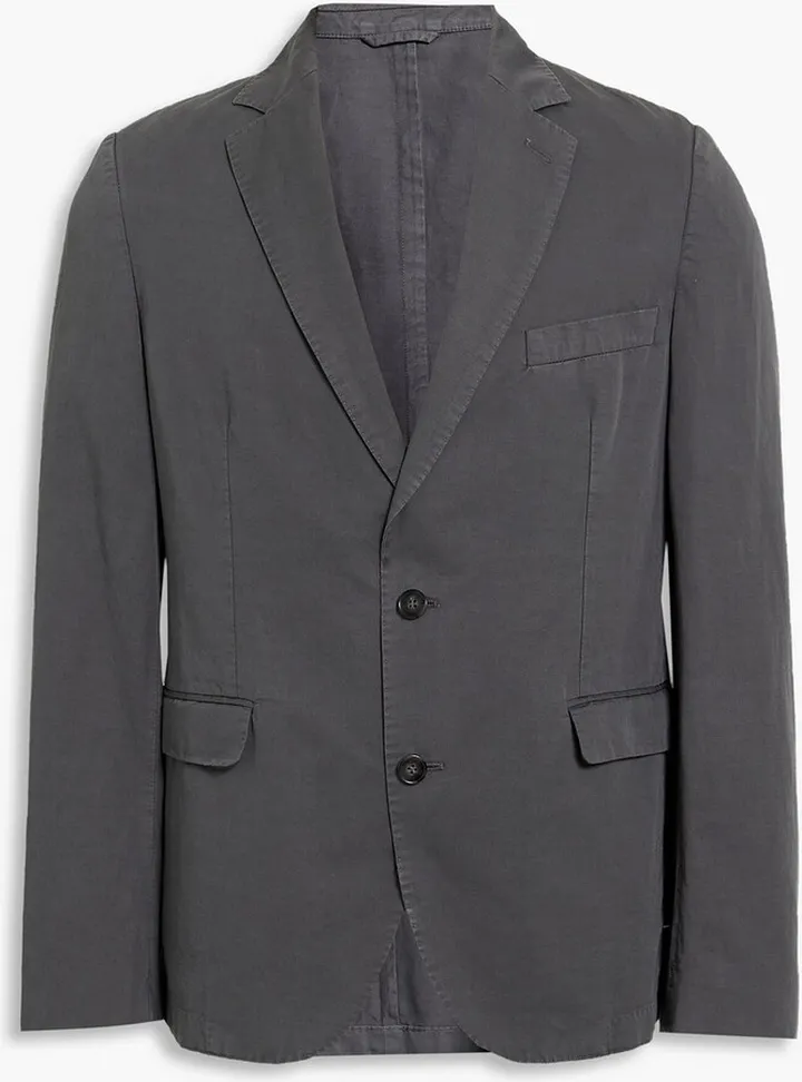 375 Faded Cotton And Linen-Blend Blazer