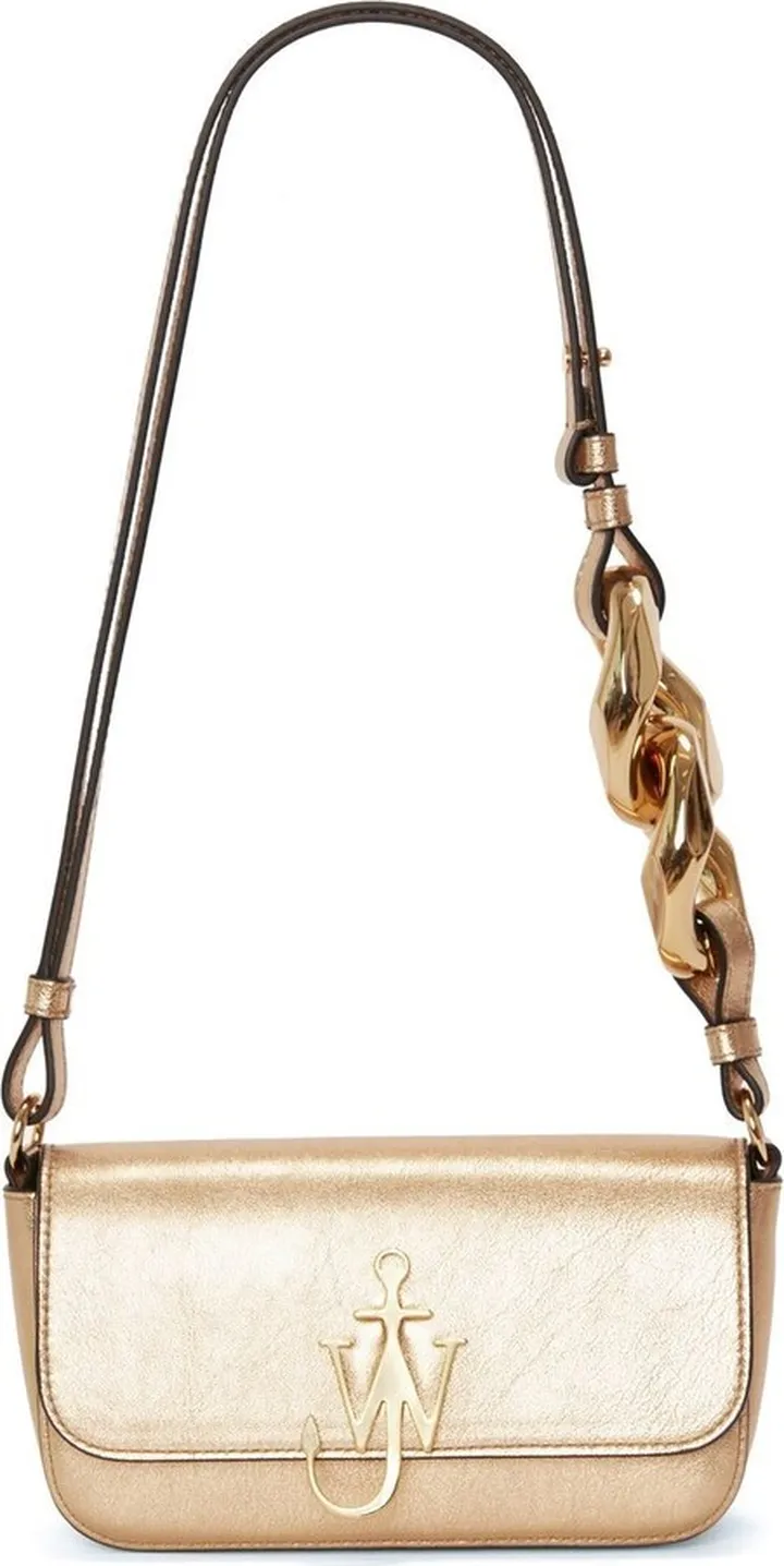 Anchor metallic shoulder bag
