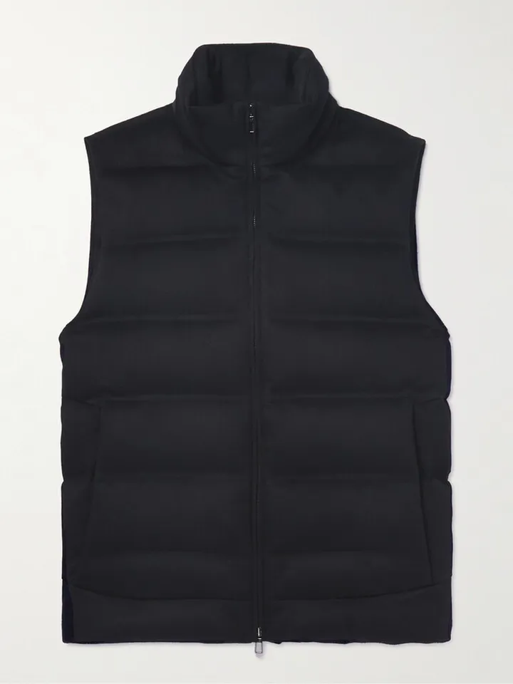 Quilted Cashmere Down Gilet