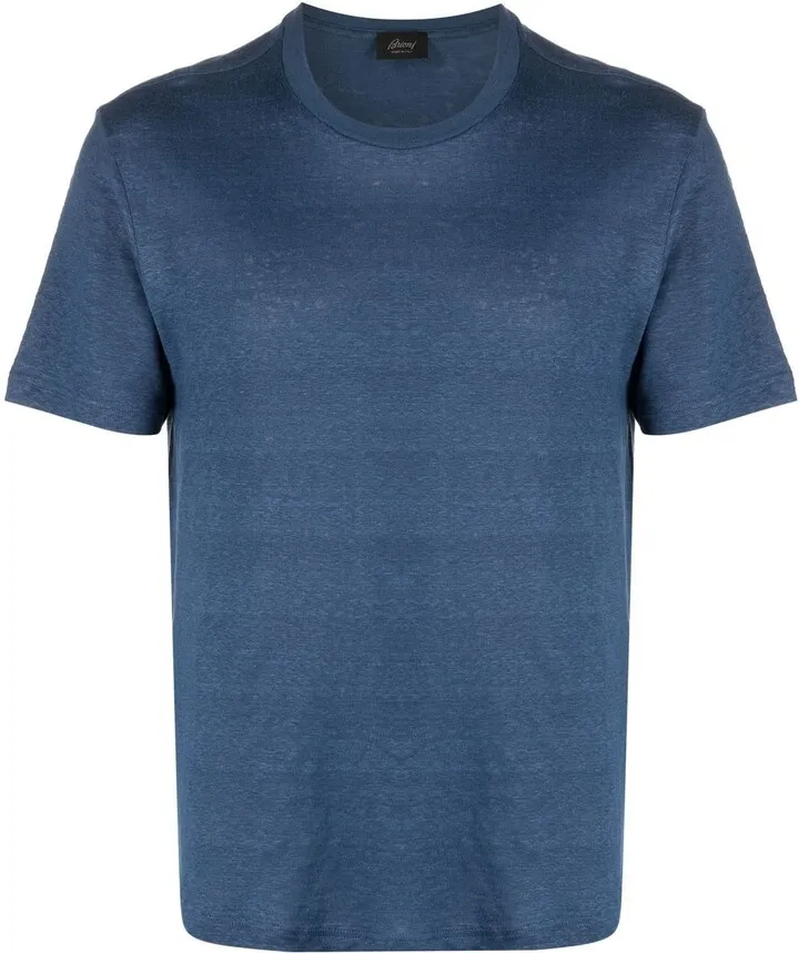 short-sleeved linen T-shirt