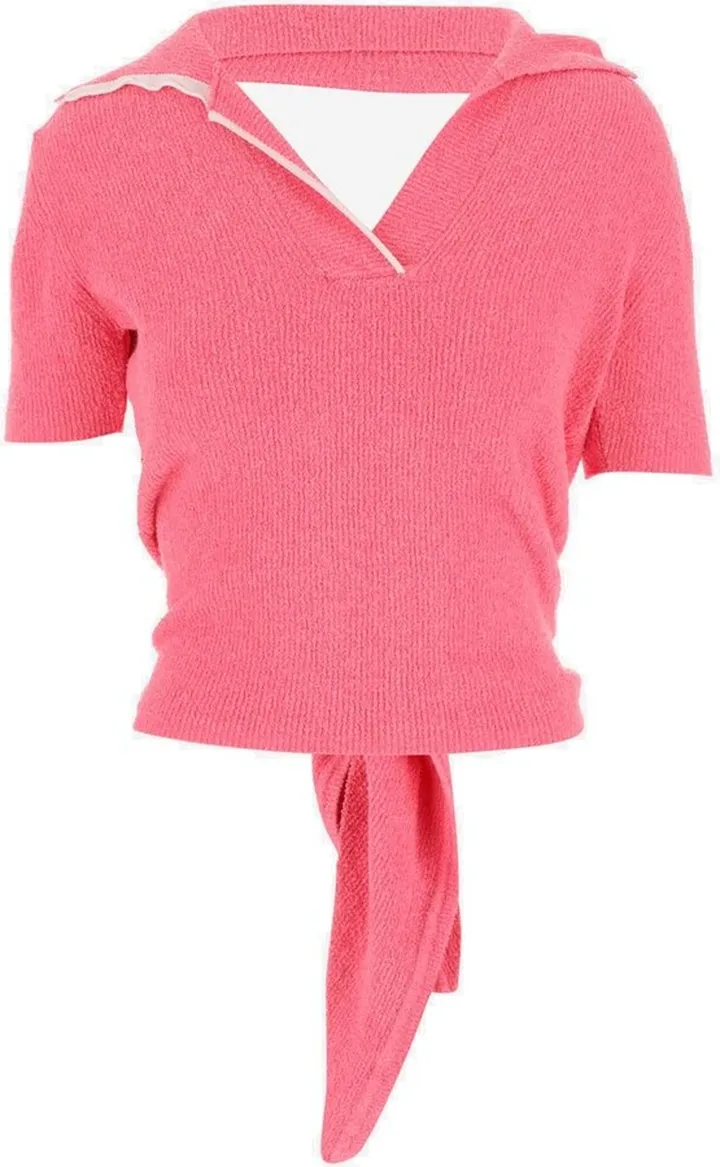 Jacquemus Bagnu Beach Towel Polo Shirt