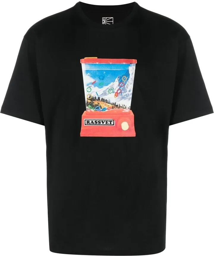 graphic print short sleeve T-shirt
