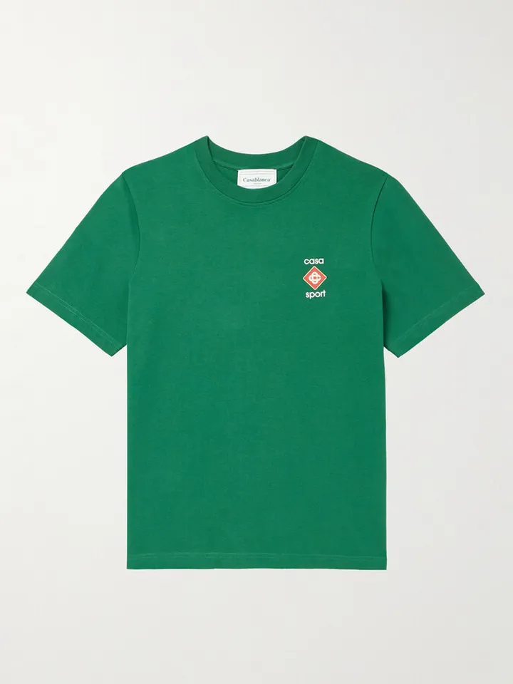 Casa Sport Printed Organic Cotton-Jersey T-Shirt